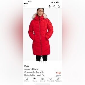 Red Pajar New Women's Puffer Coat NWT